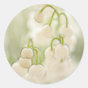 Lily of the Valley Blooms Classic Round Sticker