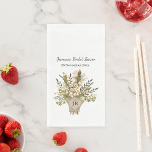 Lily Of The Valley Bouquet Bridal Shower Napkin