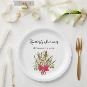 Lily Of The Valley Bouquet Paper Plate