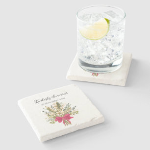 Lily Of The Valley Bouquet  Stone Coaster