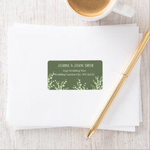 Lily Of The Valley Bouquet Wedding  Label
