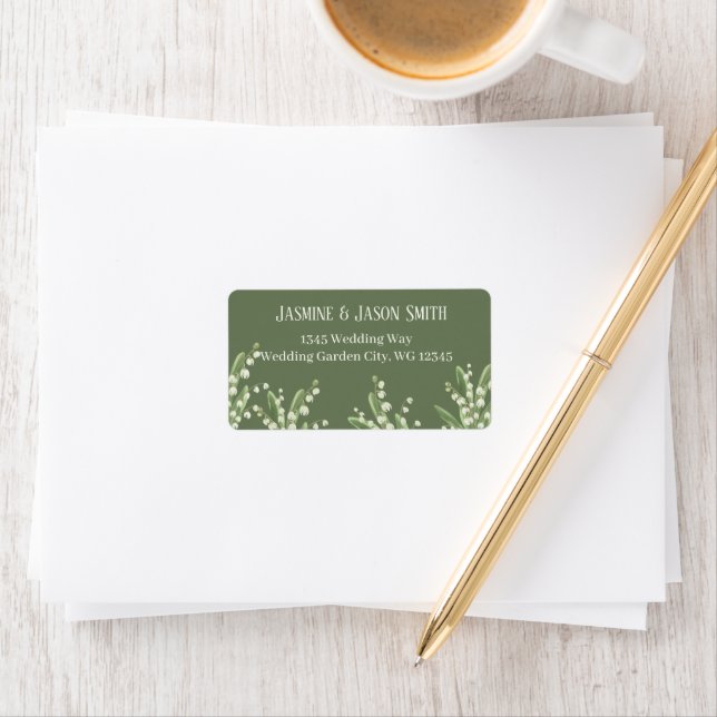 Lily Of The Valley Bouquet Wedding  Label (Insitu)