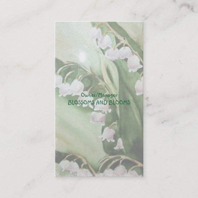 LILY OF THE VALLEY BUSINESS CARD (Front)