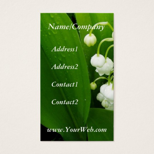 Lily of the Valley Business Card