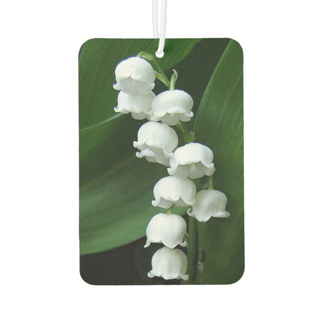 Lily of the Valley Car Air Freshener (Back)