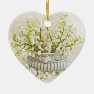 Lily Of The Valley Ceramic Tree Decoration