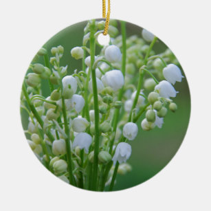 Lily of the valley ceramic tree decoration