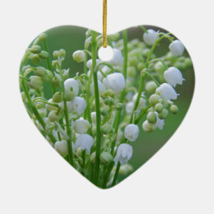 Lily of the valley ceramic tree decoration