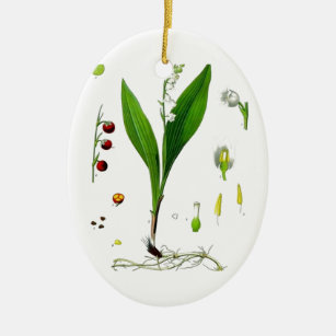 Lily of the Valley Ceramic Tree Decoration