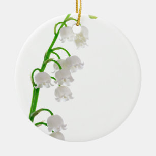 Lily Of The Valley Ceramic Tree Decoration