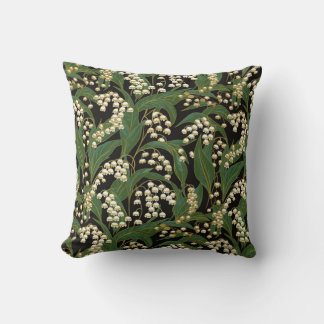 Lily-of-the-valley Chiyogami Cushion