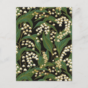 Lily-of-the-Valley Chiyogami  Postcard