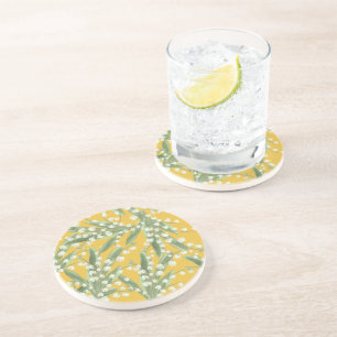 Lily of the valley Floral Coaster