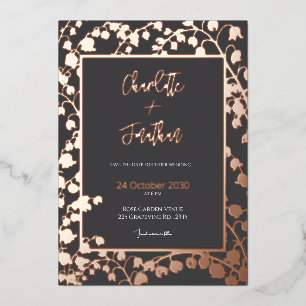 Lily of the Valley Floral Garden Wedding Gold   