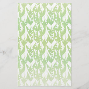 Lily of the Valley Floral Pattern Stationery