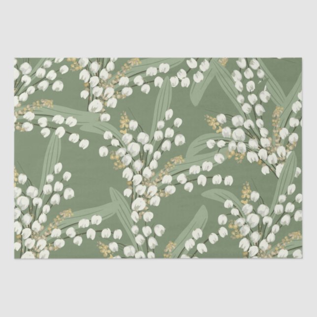 Lily of the valley Floral  Tissue Paper (Front)