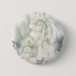 Lily of the Valley Flower Bouquet 6 Cm Round Badge