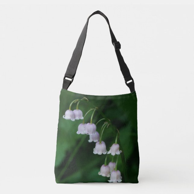 Lily-of-the-Valley Flower Crossbody Bag (Front)