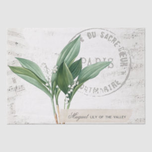 Lily of the Valley Flower French Music Decoupage  Tissue Paper