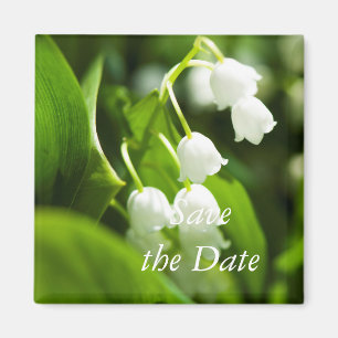 Lily of the valley flower magnet