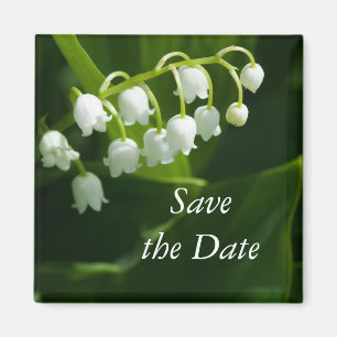 Lily of the valley flower magnet