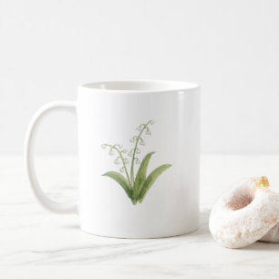 Lily of the Valley Flower Painting Coffee Mug