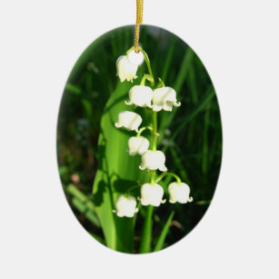 Lily Of The Valley Flowers Ceramic Tree Decoration