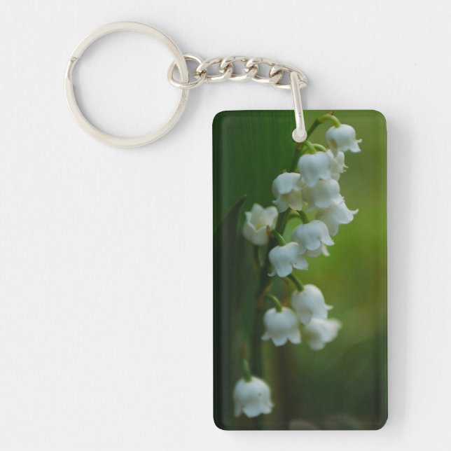 Lily-of-the-Valley Flowers Keychain (Front)