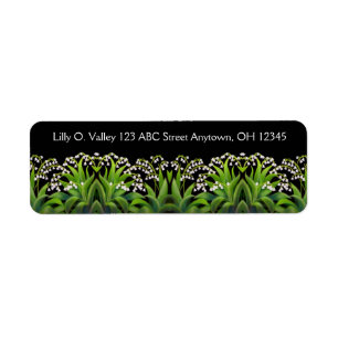 Lily of the Valley Flowers Label