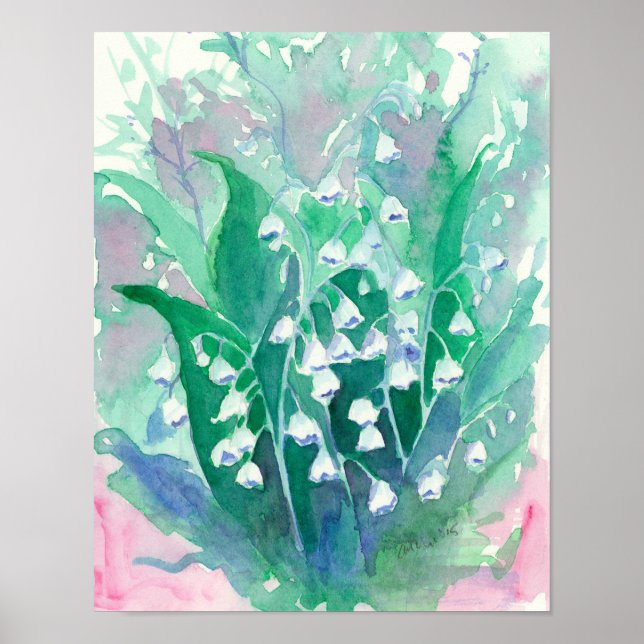 Lily of the Valley Flowers Poster (Front)