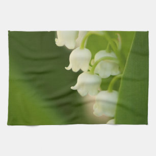 Lily of the Valley Flowers Tea Towel