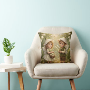 Lily of the Valley Forest Fairies Cushion