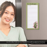 Lily of the Valley Happiness Name To-Do List Green Magnetic Notepad<br><div class="desc">Give yourself some love and encouragement. The wildflower Lily of the Vally means "A Return to Happiness". This lovely Lily of the Valley watercolor style art evokes a soft and comforting feeling. This design would also make a beautiful gift for a family member, friend, or coworker. Give a thoughtful message...</div>