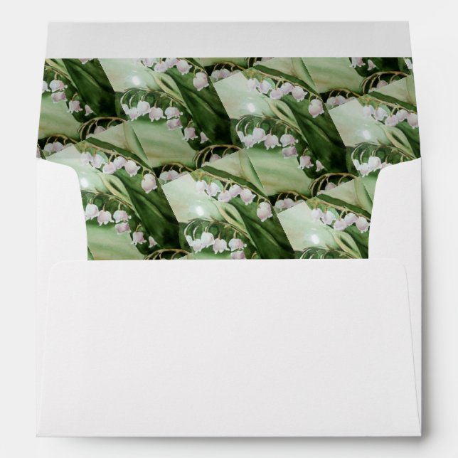 LILY OF THE VALLEY INSIDE FLAP ENVELOPE (Back (Bottom))