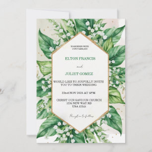 lily of the valley invitation
