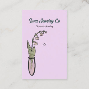 Lily of the Valley Jewellery Pin Business Card