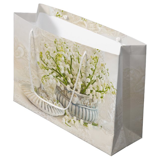 Lily Of The Valley Large Gift Bag (Front Angled)