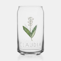 LILY OF THE VALLEY May Birth Flower Custom Name