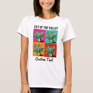 Lily of the Valley May Birth Month Flower Colorful T-Shirt