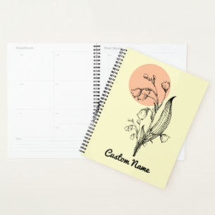Lily of the Valley May Birth Month Flower Planner