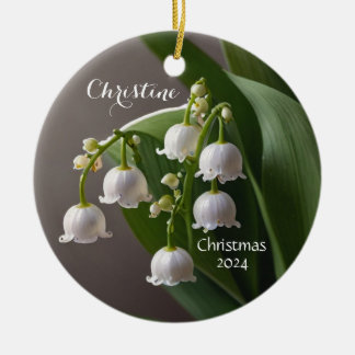 Lily of the Valley May Personalised Ornament