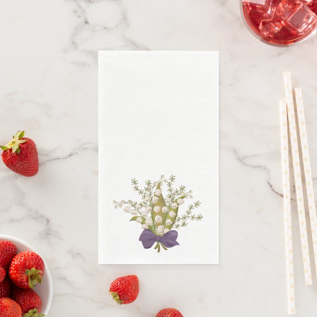 Lily of the valley napkin (Insitu)