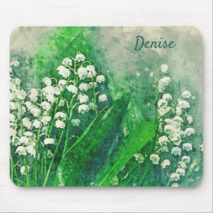 Lily of the Valley Personalised Mouse Pad