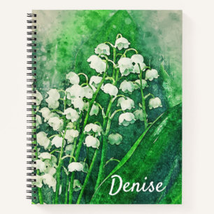 Lily of the Valley Personalised Notebook