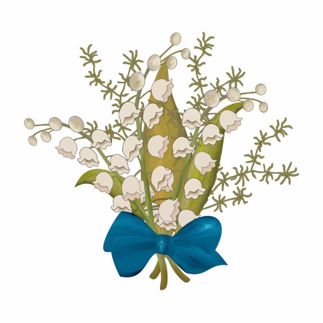 Lily of the Valley Photo Sculpture Decoration (Front)