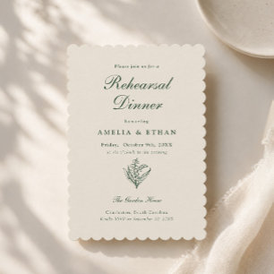 Lily of the Valley Rehearsal Dinner Invitation