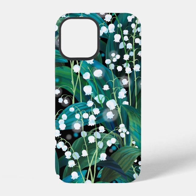 Lily of the valley. Seamless background pattern iPhone Case (Back)