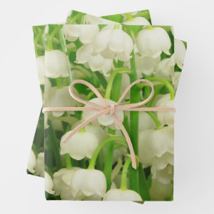 Lily of the Valley Spring Flowers   Wrapping Paper Sheet
