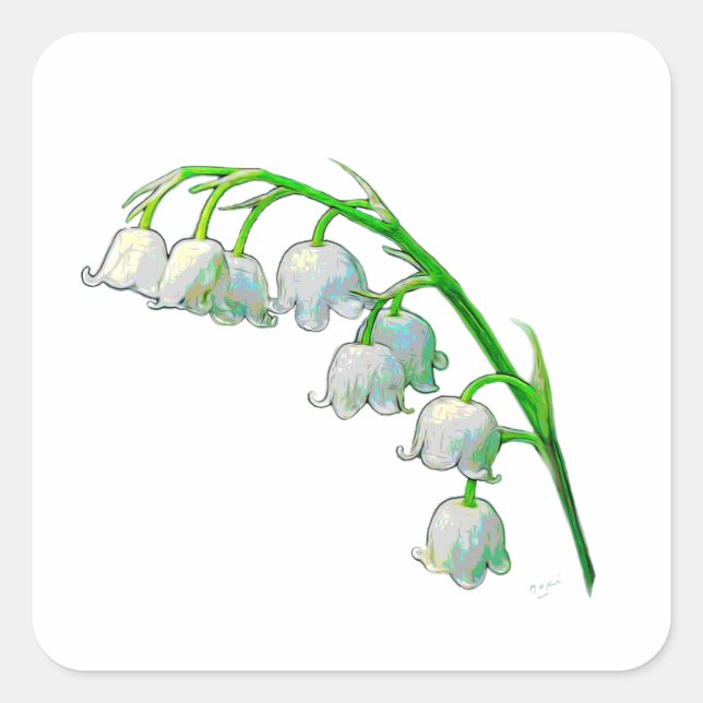 LILY OF THE VALLEY STICKER (Front)