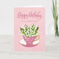 Lily of the Valley Teacup 102nd Birthday Aunt